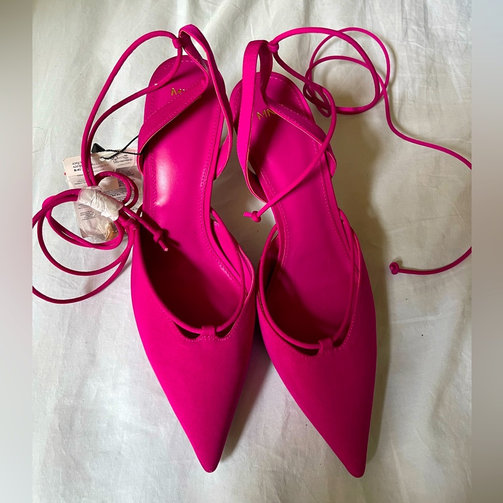 Brand Mango Pink/ fuchsia heels